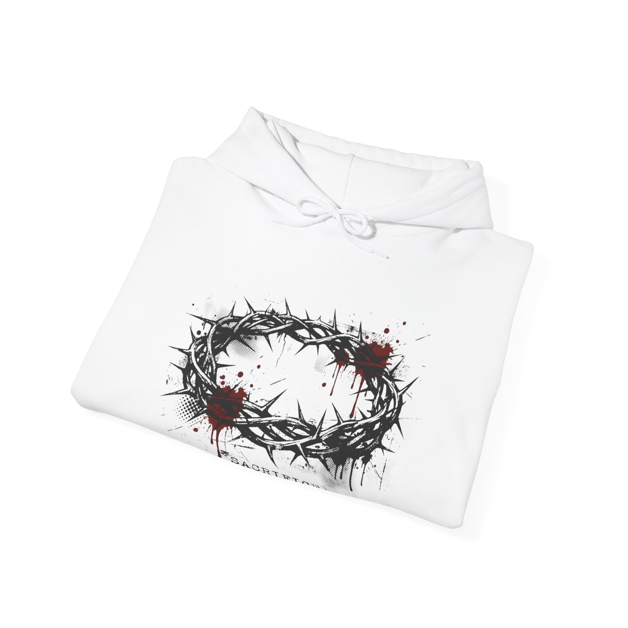 Sacrifice Crown of Thorns Hoodie | Christian Streetwear Faith Statement Hoodie